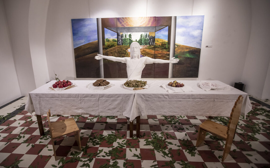 “NATURE & SACREDNESS” ARTWORKS by Makis Warlamis in Ermoupolis, Syros