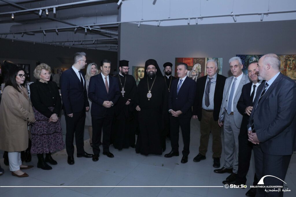 Οι αντιπροσωπεία της ΚΕΔΕ με τον Επίσκοπο Μαρεώτιδος κ.κ. Δαμασκηνό και το εκπρόσωπο του Πειραματικού Εργαστηρίου Βεργίνας κο Νένο.